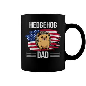 Hedgehog Us Flag 4Th Of July Fathers Day Hedgehog Dad Coffee Mug - Seseable