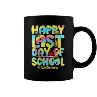 Hello Summer Happy Last Day Of School 2022 Tie Dye Vacation Coffee Mug | Mazezy