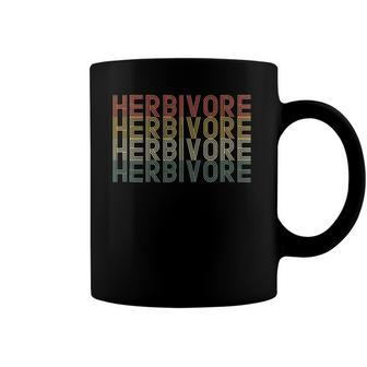 Herbivore Retro Vintage Design Vegans & Vegetarians Coffee Mug | Mazezy