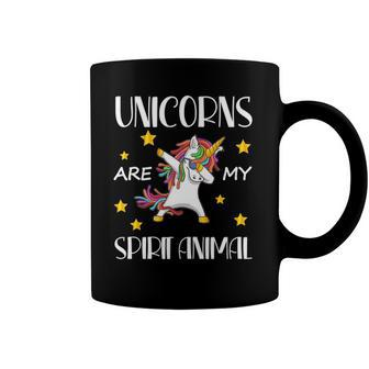 Hilarious Unicorns Are My Spirit Animal Dab Gift For Kids Coffee Mug | Mazezy AU