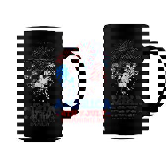 Horse 4Th Of July Women Girls American Flag Usa Horse Coffee Mug - Seseable