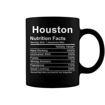 Houston Name Funny Gift Houston Nutrition Facts Coffee Mug - Seseable