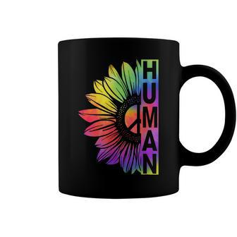Human Sunflower Lgbt Tie Dye Flag Gay Pride Proud Lgbtq  Coffee Mug