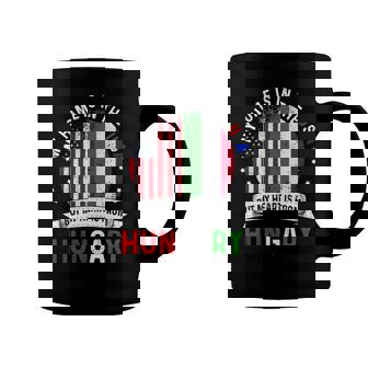 Hungarian American Patriot Heart Is From Hungary Flag Coffee Mug | Mazezy