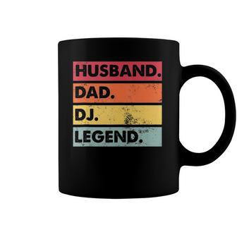 Husband Dad Dj Legend Funny Dj Disc Jockey Music Player Coffee Mug | Mazezy