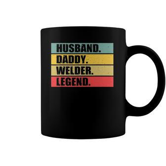 Husband Dad Welder Quote Welding Vintage Fathers Day Coffee Mug | Mazezy