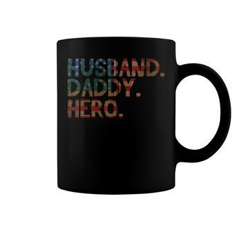 Husband Daddy Hero - 4Th Of July Fathers Day Dad Funny Zip Coffee Mug - Seseable