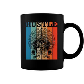 Hustle Retro Native American Indian Hip Hop Music Lover Gift Coffee Mug | Mazezy