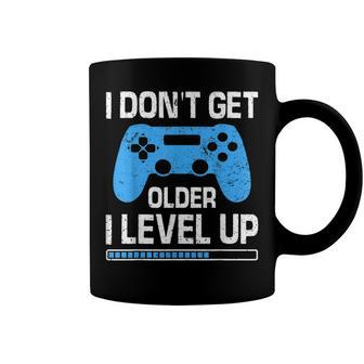 I Dont Get Older I Level Up Video Gamer Kids Boys Birthday Coffee Mug - Seseable