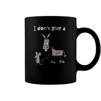I Dont Give A Rats Ass Mouse Walking Donkey Fun Leash Mule Coffee Mug | Mazezy