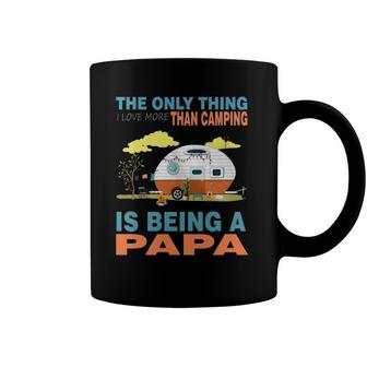 I Love More Than Camping Is Being A Papa Coffee Mug | Mazezy