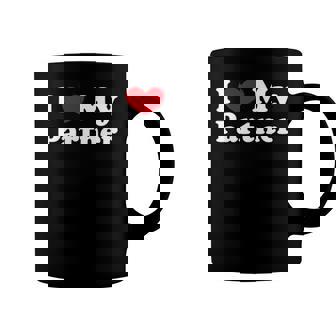 I Love My Partner I Heart My Partner Coffee Mug | Mazezy