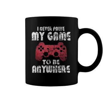 I Never Pause My Game Funny Gamer Gift Boys Girls Teens Coffee Mug | Mazezy