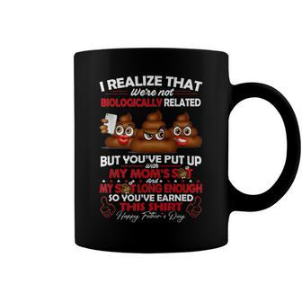 I Realize That Were Not Biologically Related Fathers Day Coffee Mug - Seseable