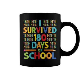 I Survived 180 Days Of School Last Day Of School Teacher V2 Coffee Mug | Mazezy