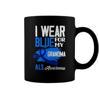 I Wear Blue For My Grandma Support Als Awareness Coffee Mug | Mazezy