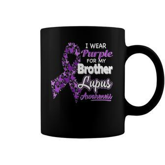 I Wear Purple For My Brother - Lupus Awareness Coffee Mug | Mazezy AU