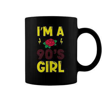 Im A 90S Girl Retro Rose Cassette Player Boombox Coffee Mug | Mazezy