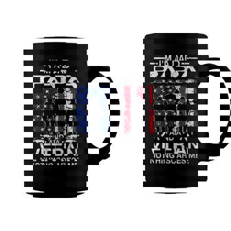 Im A Dad Papa And A Veteran For Dad Fathers Day Grandpa Coffee Mug | Mazezy