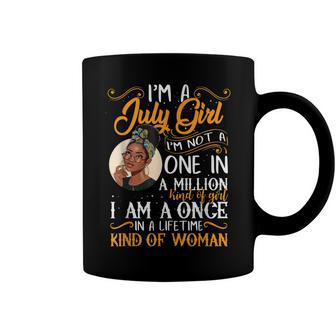 Im A July Girl Black Women Cancer July Birthday For Girl Coffee Mug - Seseable