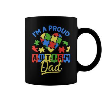 Im A Proud Autism Dad Autism Awareness Autistic Coffee Mug - Monsterry CA