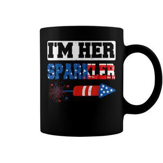 Im Her Sparkler 4Th Of July American Pride Matching Couple Coffee Mug - Seseable