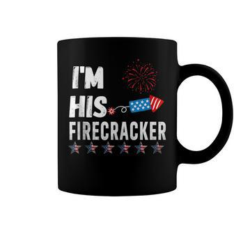 Im His Firecracker Cute 4Th Of July Matching Couple For Her Coffee Mug - Seseable