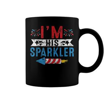 Im His Sparkler 4Th July His And Hers Matching Couples Coffee Mug - Seseable