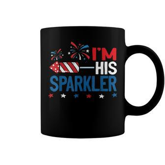 Im His Sparkler 4Th July Matching Couples For Her Coffee Mug - Seseable
