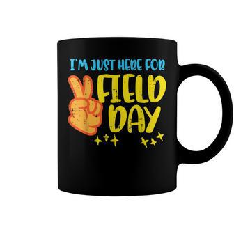 Im Just Here For Day Field Peace Sign Funny Boys Girls Kids Coffee Mug - Seseable