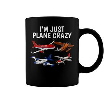 Im Just Plane Crazy - Aviation Gifts For Aircraft Pilots Coffee Mug - Seseable