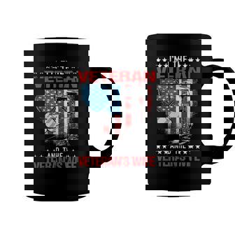 Im The Veteran And The Veterans Wife - Female Veterans Coffee Mug | Mazezy
