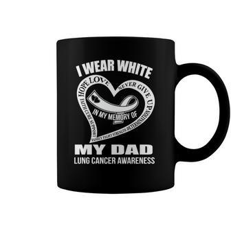 In My Memory Of My Dad Lung Cancer Awareness Coffee Mug | Mazezy
