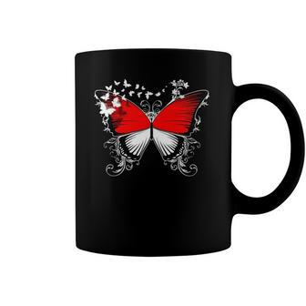 Indonesia Flag Indonesian Butterfly Lover Gift Coffee Mug | Mazezy