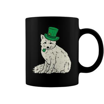 Irish Snow Arctic Fox Leprechaun Animal Cute St Patricks Day Coffee Mug | Mazezy