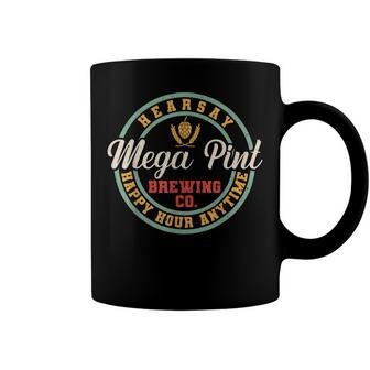 Is That Hearsay Mega Pint Brewing Happy Hour Anytime Vintge Coffee Mug | Mazezy
