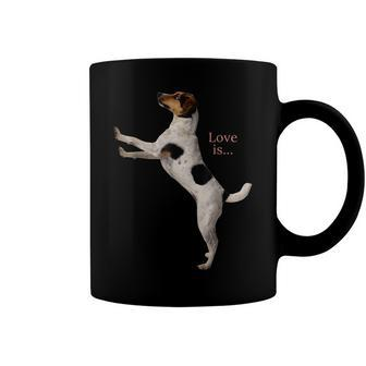 Jack Russell Terrier Mom Dad Women Men Kids Love Dog Coffee Mug - Seseable