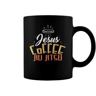 Jiu Jitsu Outfit For A Jesus And Coffee Lover Coffee Mug | Mazezy