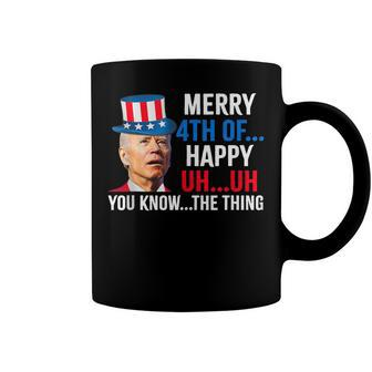 Joe Biden Confused Merry Happy Funny 4Th Of July Coffee Mug | Mazezy