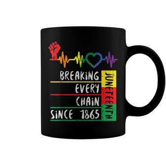 Juneteenth Breaking Every Chain Since 1865  Coffee Mug