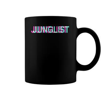 Junglist Movement I Drum N Bass Trippy Glitch Junglist Coffee Mug | Mazezy