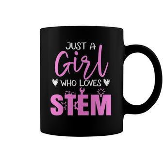 Just Girl Who Loves Stem Teacher Coffee Mug | Mazezy
