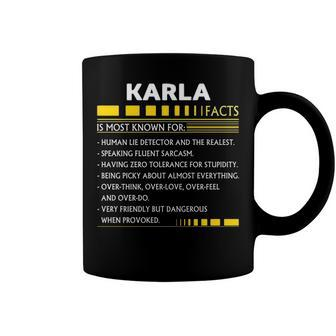 Karla Name Gift Karla Facts Coffee Mug - Seseable