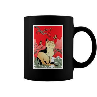 Kawaii Japanese Cat Anime Gift For Japan Lover Coffee Mug | Mazezy