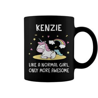 Kenzie Name Gift Kenzie Unicorn Like Normal Girl Only More Awesome Coffee Mug - Seseable