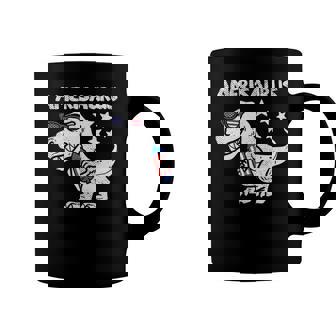 Kids Amerisaurus Trex Dinosaur 4Th Of July Patriotic Kids Boys Coffee Mug | Mazezy