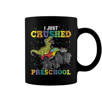 Kids I Just Crushed Preschool Dinosaur Senior Graduation Coffee Mug - Seseable