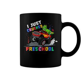 Kids I Just Crushed Preschool Dinosaur T-Rex Gaming Monster Coffee Mug - Seseable