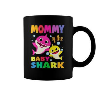 Kids Mommy Of The Birthday Shark Mom Matching Family Coffee Mug | Mazezy