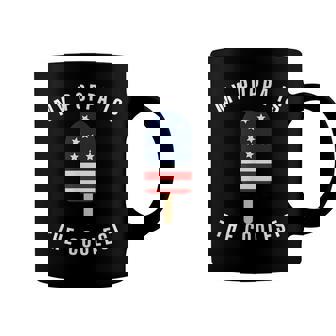 Kids My Poppa Is The Coolest Patriotic Popsicle Graphic Coffee Mug | Seseable CA